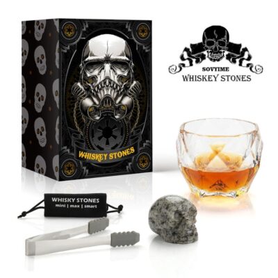 Coffret Verre Whisky Tête de Mort