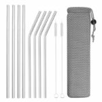 Lot de 8 Pailles en Inox