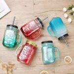 Mason Jar Avec Paille