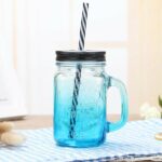 Mason Jar Avec Paille