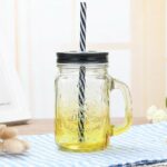 Mason Jar Avec Paille