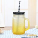Mason Jar Avec Paille