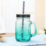 Mason Jar Avec Paille