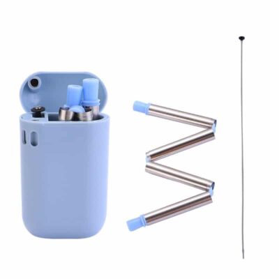 Paille en Inox Pliable