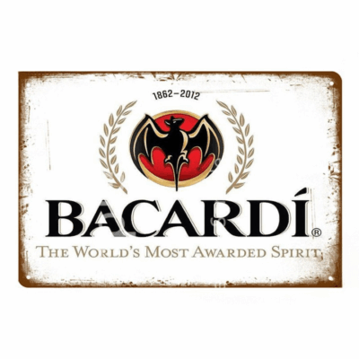 Plaque Déco Bacardi