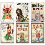 Plaque de Décoration de Bar Tiki