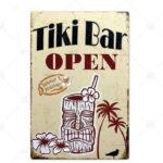 Plaque de Décoration de Bar Tiki