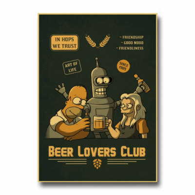 Poster Déco Kraft Beer Lovers