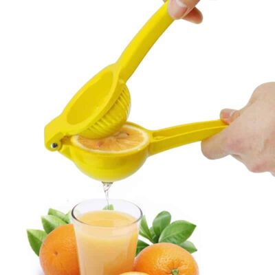Presse Agrume Manuel en Acier Inoxydable Jaune