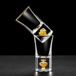 Verre à Shot Or (2 Pièces)
