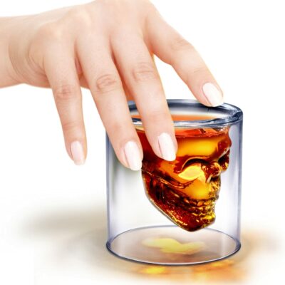 6 Verres à Shot Tête de Mort