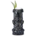 Verre Tiki Noir en Céramique