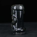 Verre Tiki Noir en Céramique