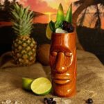 Verre Tiki Île de Pâques Marron